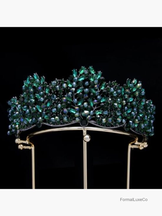 Rhinestone Crown Tiara Headband Wedding Princess Hair Accessory Sparkly Crystal main image 6